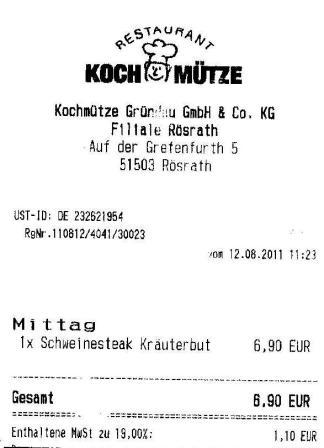 gbml H�ffner Kochm�tze Restaurant